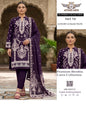 Attari Arts Premium Broshia Lawn 3 Piece Suit – Purple | Vol #731