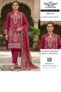Attari Arts Premium Broshia Lawn 3 Piece Suit – Maroon | Vol #731