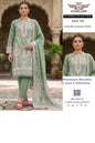 Attari Arts Premium Broshia Lawn 3 Piece Suit – Sage Green | Vol #731